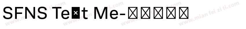 SFNS Text Me字体转换